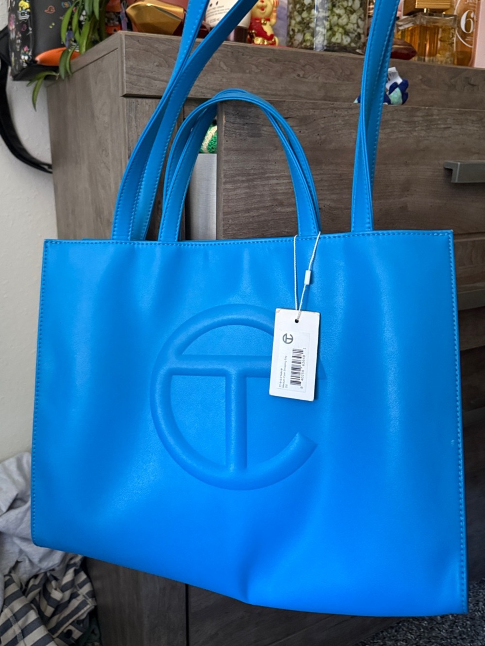 Telfar Medium Shopper - Cyan